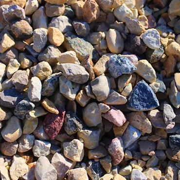 Crushed stone close up